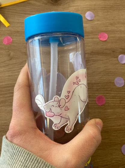 Sylvie and Eugene waterproof vinyl sticker bundle - Pack of 2 valentines rat glossy waterproof vinyl stickers