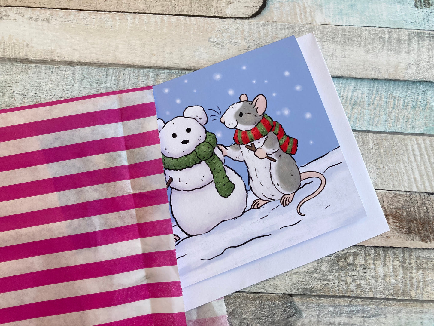 Snow Rats | A6 Christmas Greeting Card