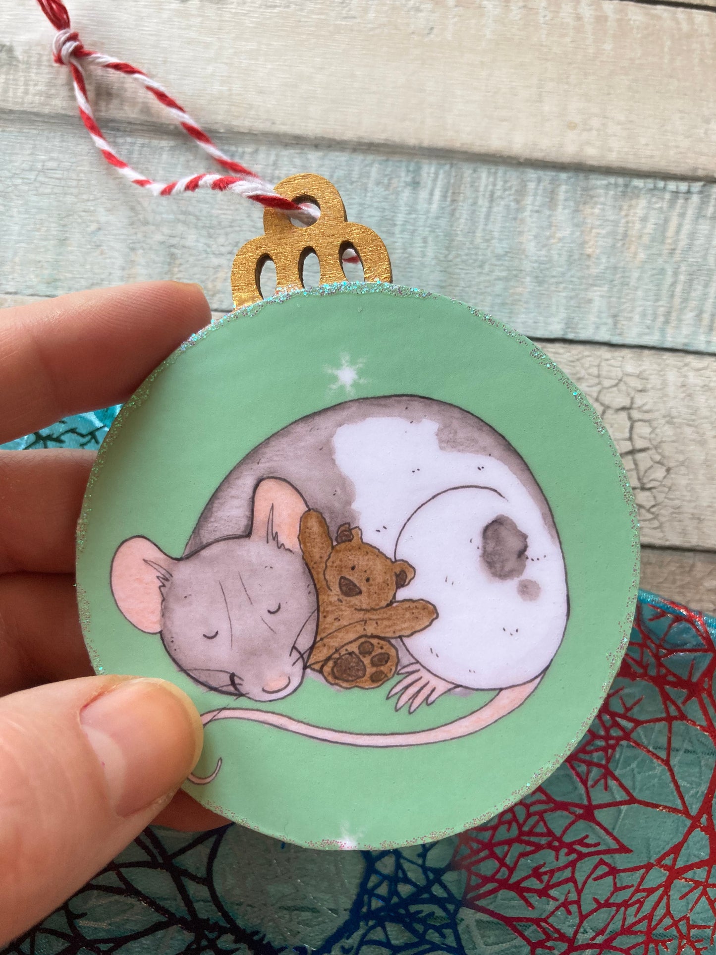 Teddy Rat | Cute Rat Christmas Tree Bauble