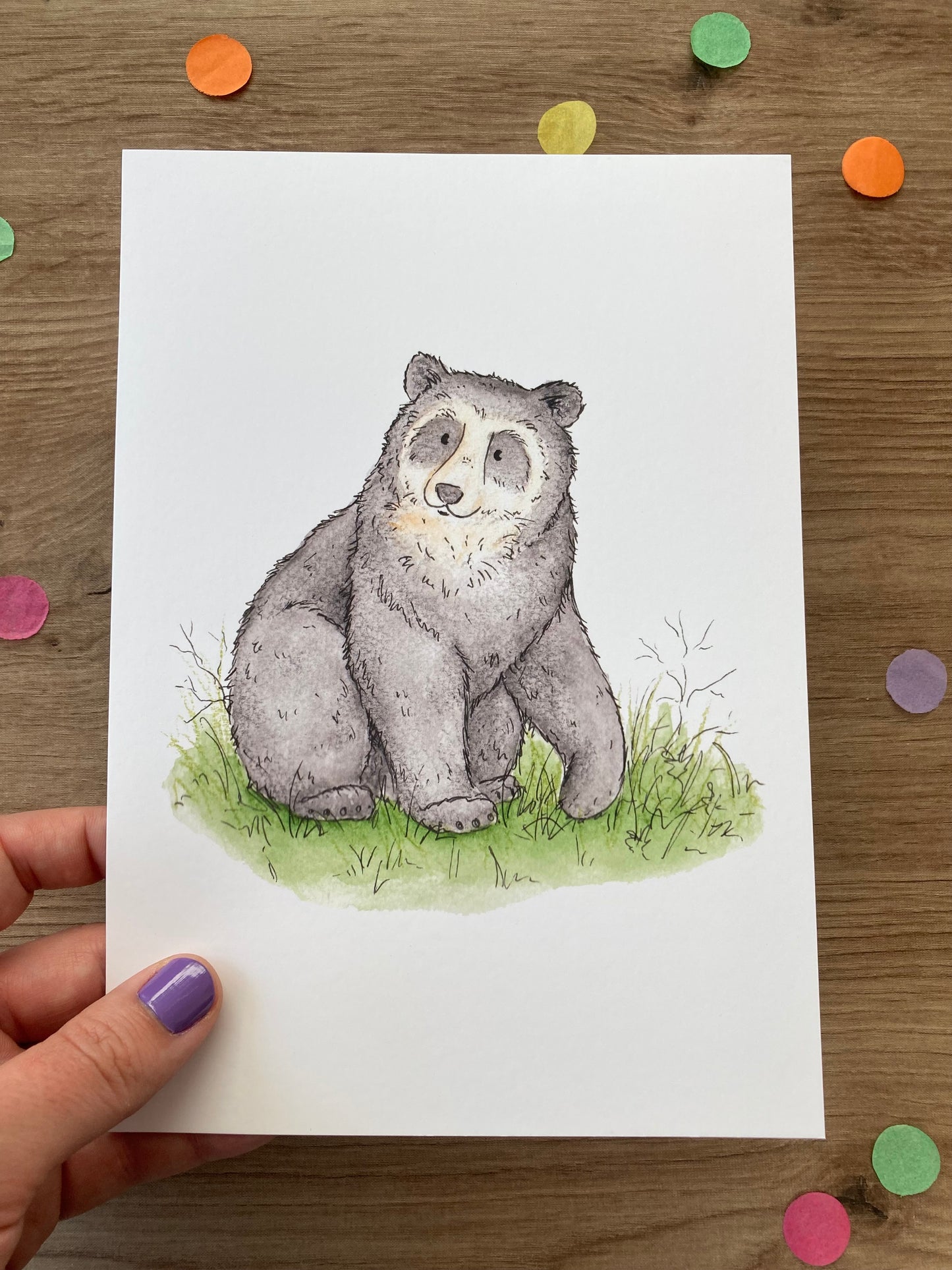 Spectacled Bear | Spectacled Bear Art Print | Bears Of The World Artwork