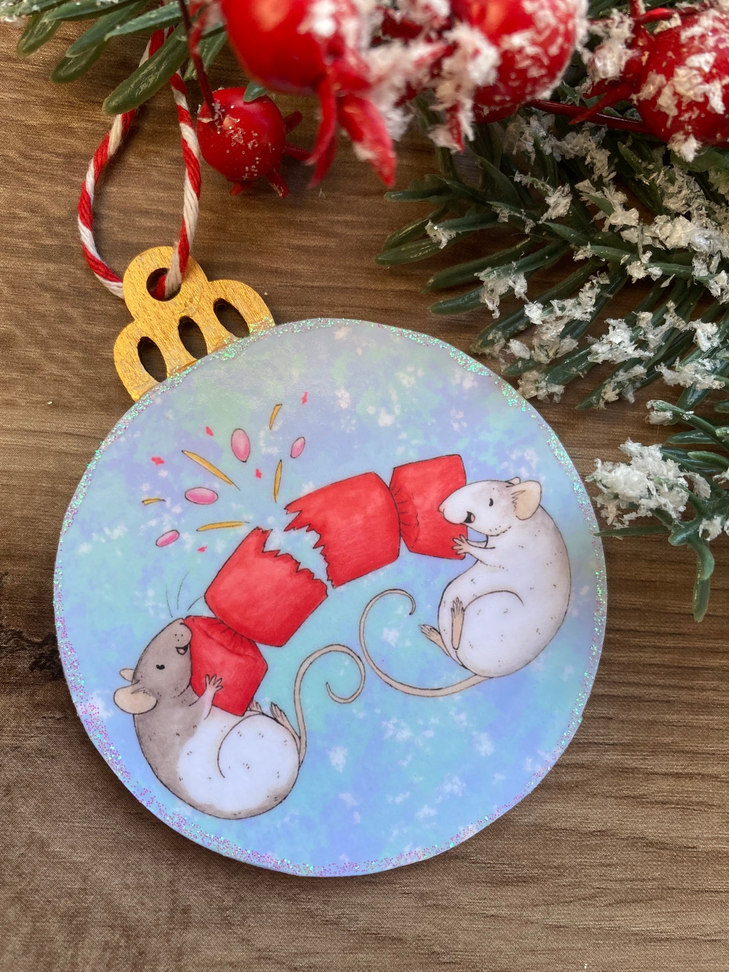 Cracker Rats | Cute Rat Christmas Tree Bauble