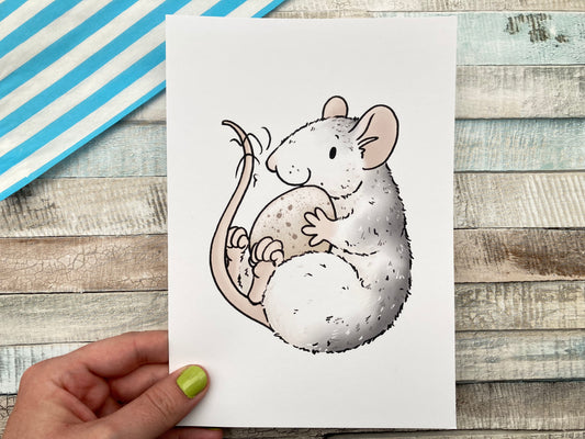 Egg Thief Rat Art Print