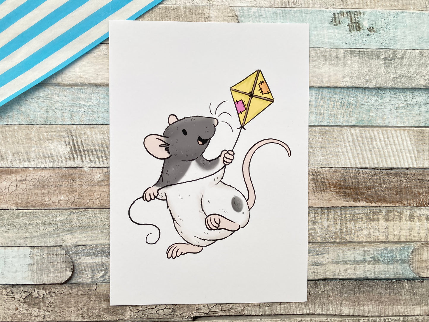 Summer Breeze | Rat Art Print
