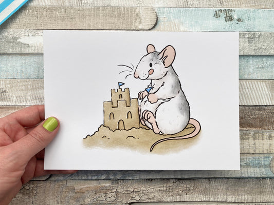 Sandy Toes Rat Art Print