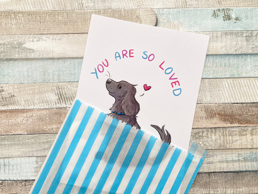 You Are So Loved Spaniel Art Print | Positivity Series |