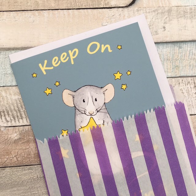 Keep On Boggling Blank Rat Greeting Card. A6 Sized with White Envelope. Great Gift For Rat Lovers