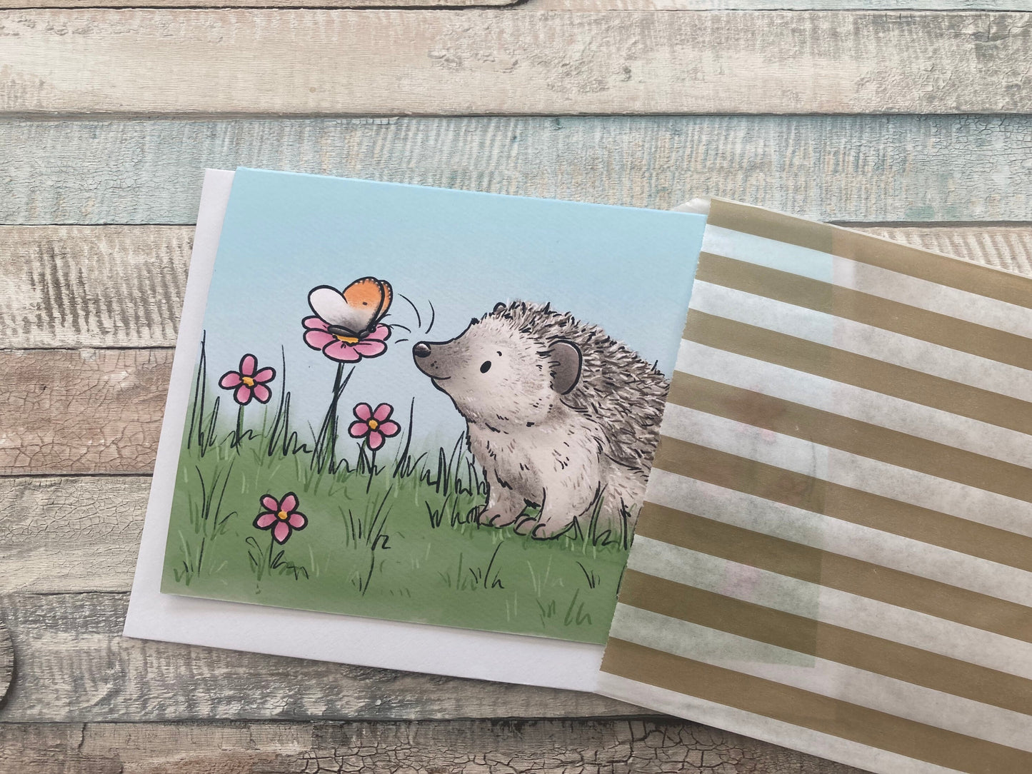 Spring Hedgehog A6 Greeting Card | Cute A6 Hedgehog Card | Hedgehog Gift