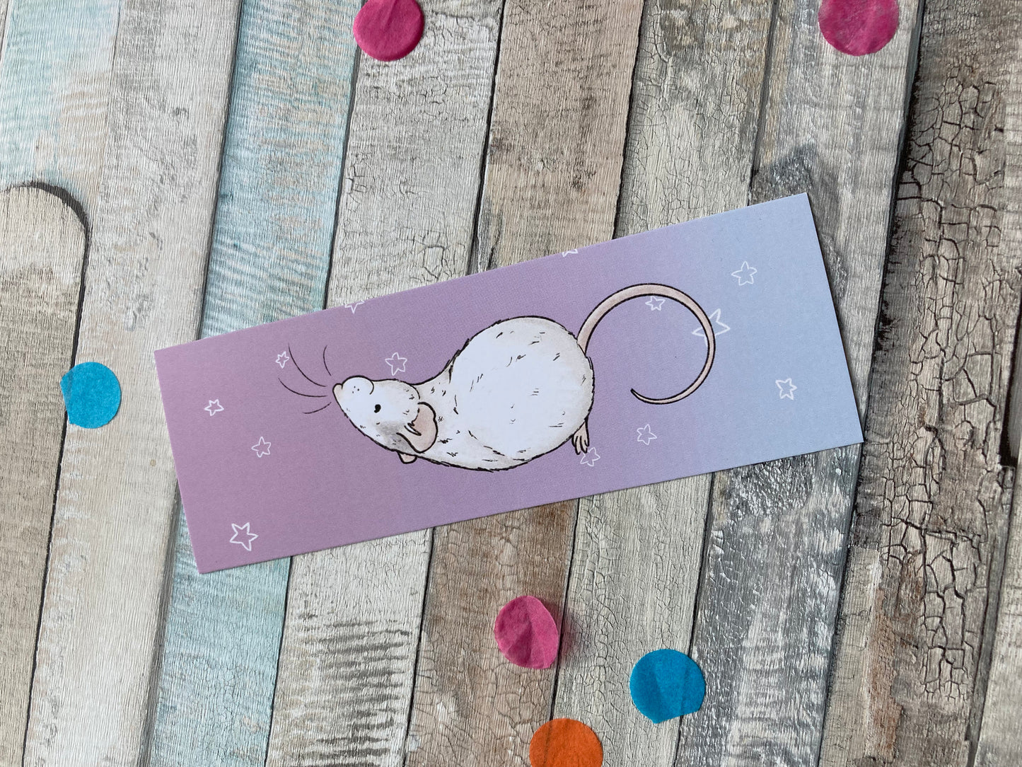 Cute rat bookmark